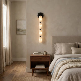 Rivelle Beaded Alabaster Wall Sconce