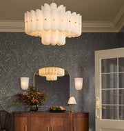 Lorna Glass Double Tier Chandelier 25