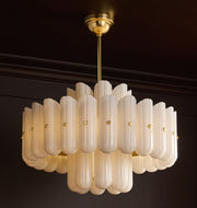 Lorna Glass Double Tier Chandelier 25