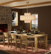 Lorna Glass Double Tier Chandelier 25