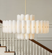 Lorna Glass Double Tier Chandelier 25