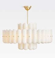 Lorna Glass Double Tier Chandelier 25