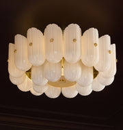 Lorna Glass Double Tier Flush Mount 25