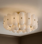 Lorna Glass Double Tier Flush Mount 25