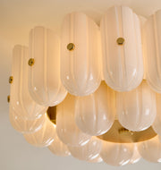Lorna Glass Double Tier Flush Mount 25
