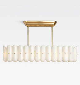Lorna Glass Linear Chandelier 55