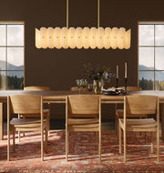 Lorna Glass Linear Chandelier 55