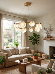 Round Trinidad Alabaster Chandelier — image 10
