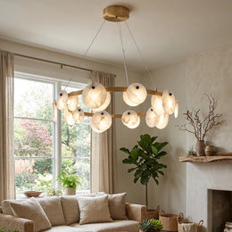 Round Trinidad Alabaster Chandelier — image 2