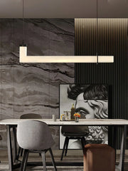 L-Shaped Linear Alabaster Pendant Lamp — image 13
