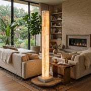 Solenne Alabaster Column Floor Lamp