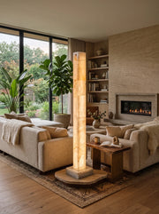 Solenne Alabaster Column Floor Lamp