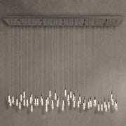 Soltaire Glass Linear Chandelier 87