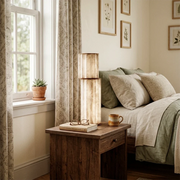 Staggered Fluted Column Alabaster Table Lamp — image 6