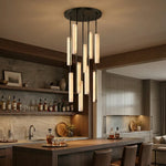 Stalactite Waterfall Linear Alabaster Chandelier