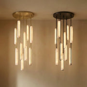 Stalactite Waterfall Linear Alabaster Chandelier