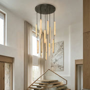 Stalactite Waterfall Linear Alabaster Chandelier