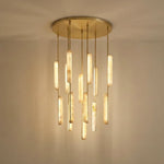 Stalactite Waterfall Linear Alabaster Chandelier