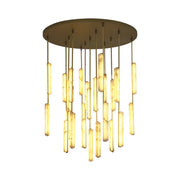 Stalactite Waterfall Linear Alabaster Chandelier