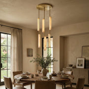 Stalactite Waterfall Linear Alabaster Chandelier