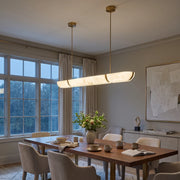 Sylvi Linear Alabaster Trough Chandelier