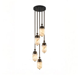 Tamsin Capsule Alabaster Rod Pendant Lamp