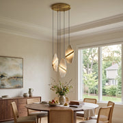 Thalia Cleaved Stone Cluster Chandelier