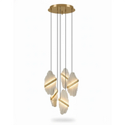 Thalia Cleaved Stone Cluster Chandelier