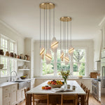 Thalia Cleaved Stone Cluster Chandelier