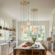Thalia Cleaved Stone Cluster Chandelier