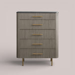 Favera Five-Drawer Dresser — SMOKE / BLUESTONE