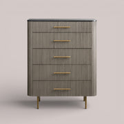 Favera Five-Drawer Dresser — SMOKE / BLUESTONE
