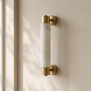 Tube Alabaster Cylinder Wall Lamp