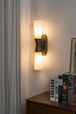 Twist Tapered Alabaster Wall Sconce