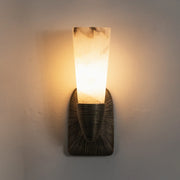 Twist Tapered Alabaster Wall Sconce