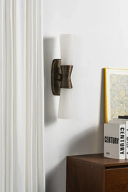 Twist Tapered Alabaster Wall Sconce
