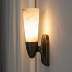 Twist Tapered Alabaster Wall Sconce