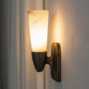 Twist Tapered Alabaster Wall Sconce