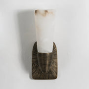 Twist Tapered Alabaster Wall Sconce