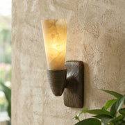 Twist Tapered Alabaster Wall Sconce