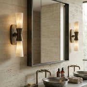 Twist Tapered Alabaster Wall Sconce