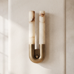 U-Shape Alabaster Arch Wall Sconce