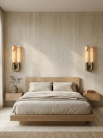 U-Shape Alabaster Arch Wall Sconce