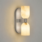 Up-Down Alabaster Duo Wall Sconce