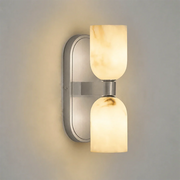 Up-Down Alabaster Duo Wall Sconce