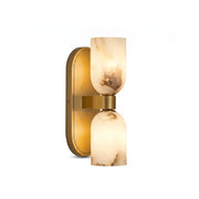Up-Down Alabaster Duo Wall Sconce