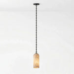 Verian Alabaster Capsule Chain Chandelier