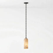 Verian Alabaster Capsule Chain Chandelier