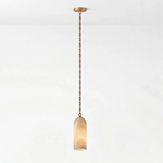 Verian Alabaster Capsule Chain Chandelier