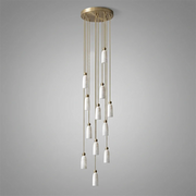 Verity Alabaster Dome Spiral Chandelier